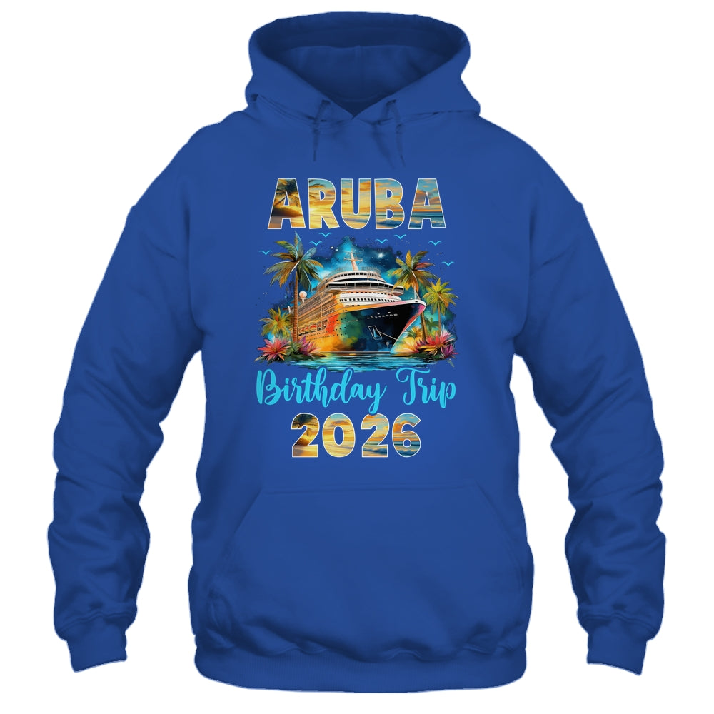 Aruba Birthday Trip 2026 Family Birthday Cruise Vacation Shirt & Tank Top | teecentury