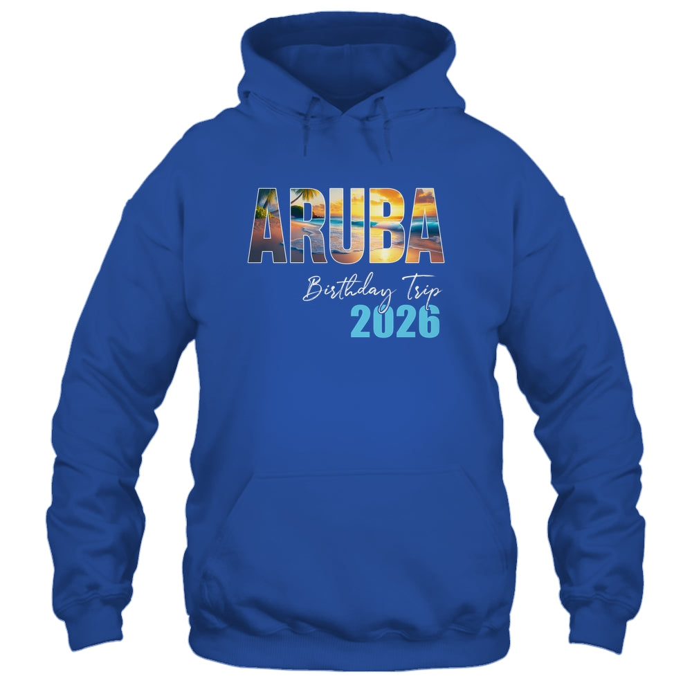 Aruba Birthday Trip 2026 Vacation Party Crew Cruise Shirt & Tank Top | teecentury