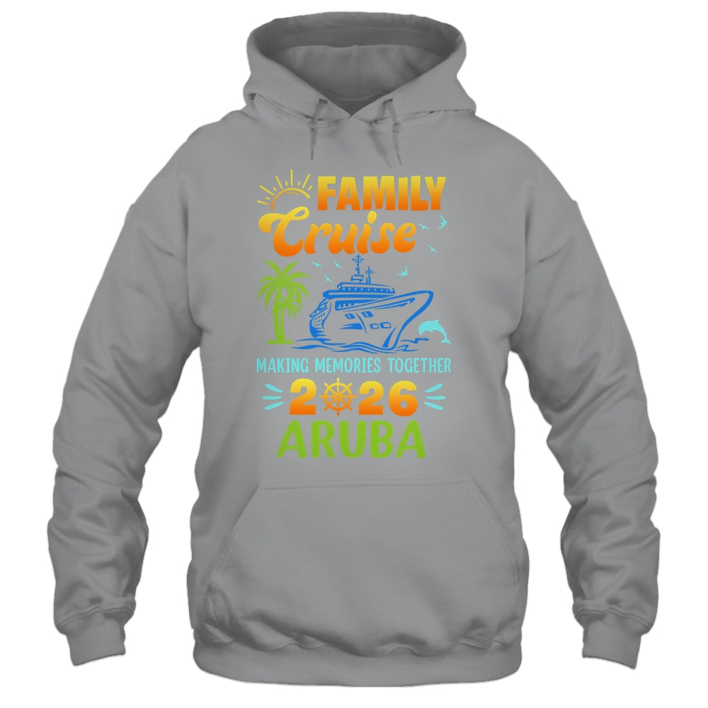 Aruba Cruise 2026 Family Friends Group Vacation Matching Shirt & Tank Top | teecentury