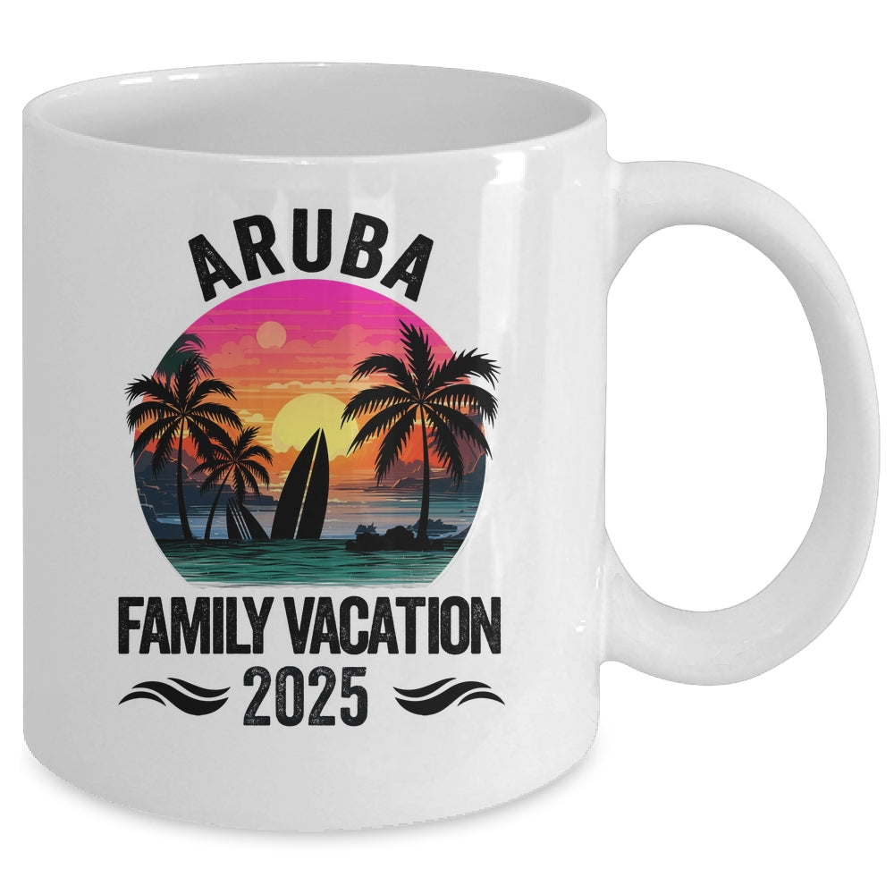 Aruba Family Vacation 2025 Matching Outfits Beach Summer Mug | teecentury