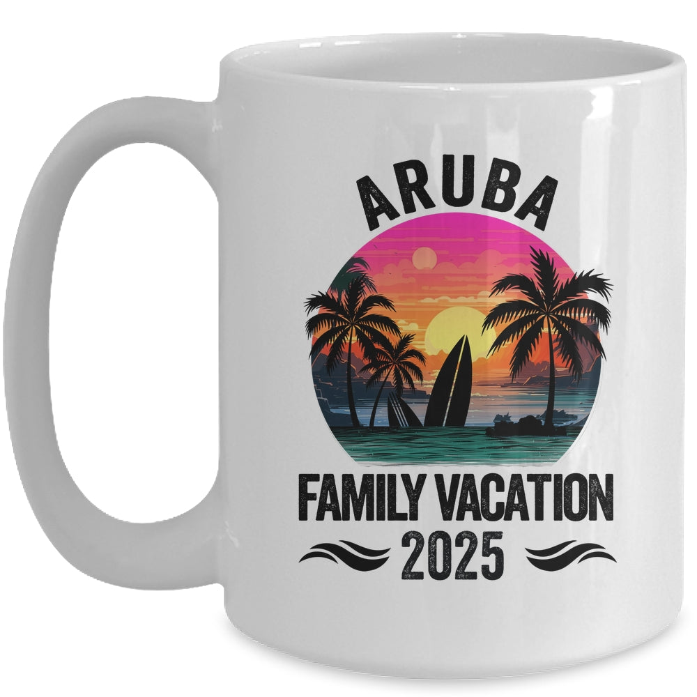 Aruba Family Vacation 2025 Matching Outfits Beach Summer Mug | teecentury