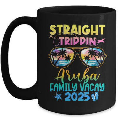 Aruba Family Vacay Vacation 2025 Straight Trippin Mug | teecentury