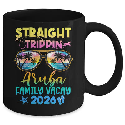 Aruba Family Vacay Vacation 2026 Straight Trippin Mug | teecentury