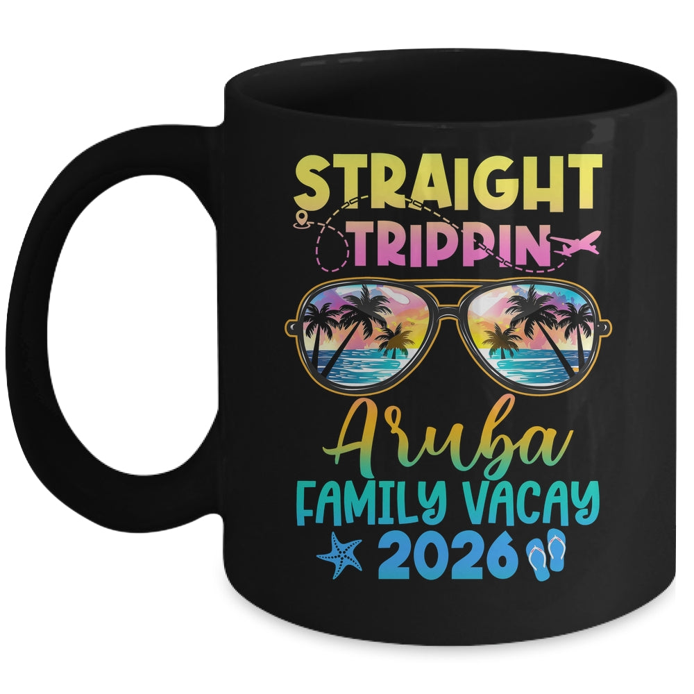 Aruba Family Vacay Vacation 2026 Straight Trippin Mug | teecentury