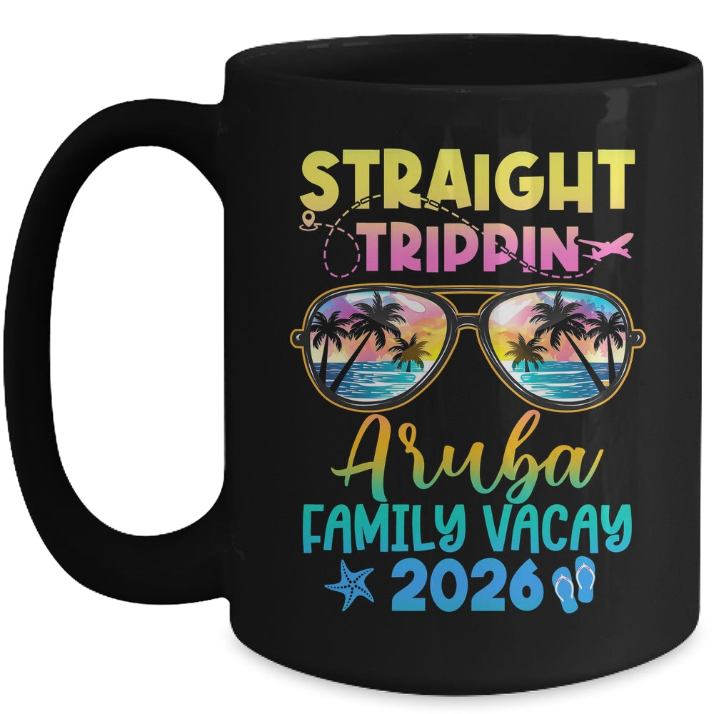 Aruba Family Vacay Vacation 2026 Straight Trippin Mug | teecentury