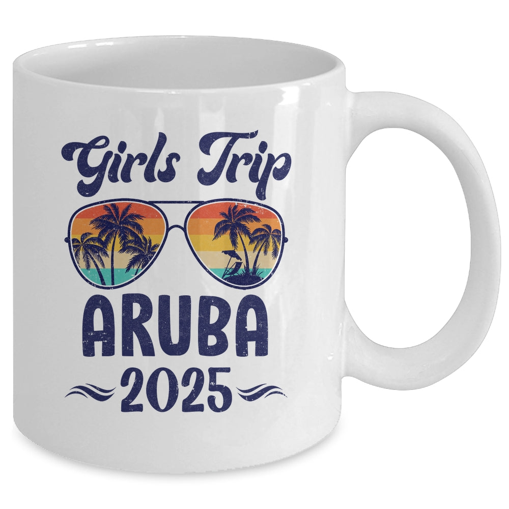 Aruba Girls Trip Beach Vacation 2025 Matching Group Mug | teecentury