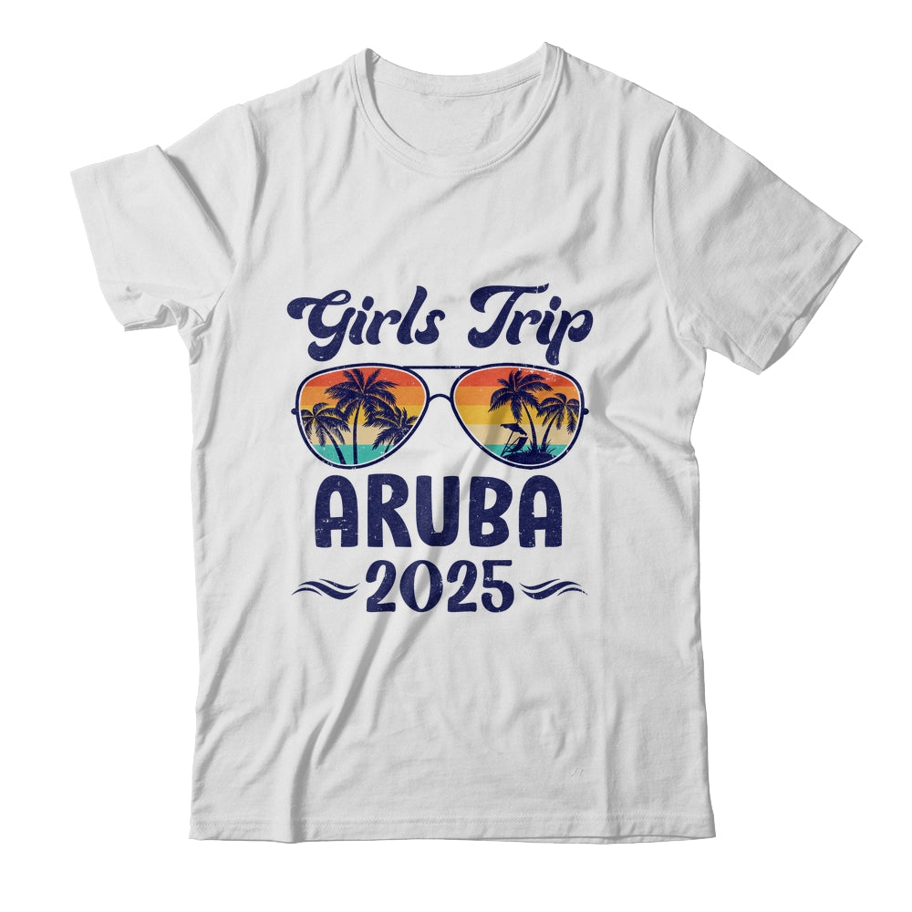 Aruba Girls Trip Beach Vacation 2025 Matching Group Shirt & Tank Top | teecentury