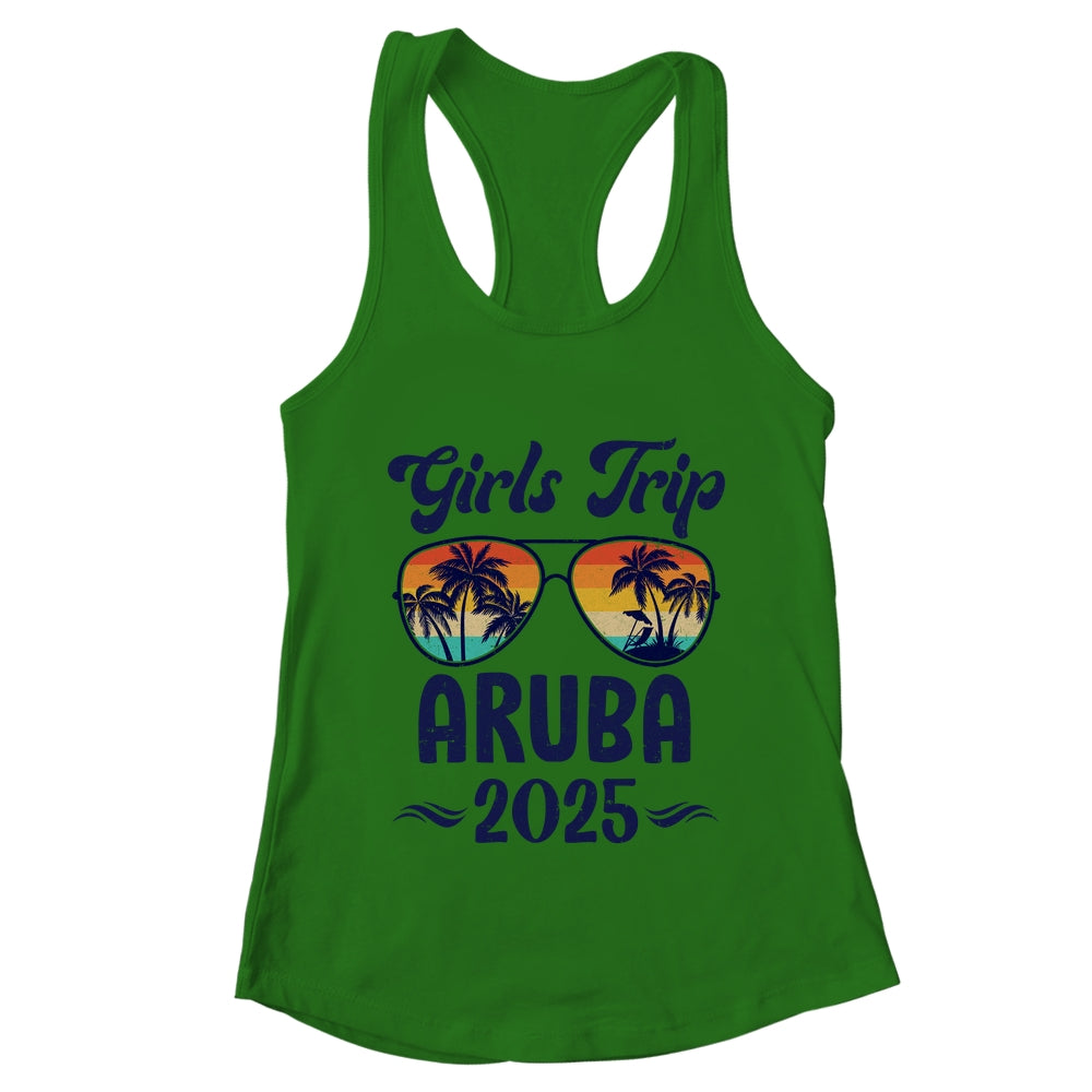 Aruba Girls Trip Beach Vacation 2025 Matching Group Shirt & Tank Top | teecentury