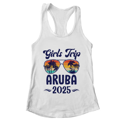 Aruba Girls Trip Beach Vacation 2025 Matching Group Shirt & Tank Top | teecentury