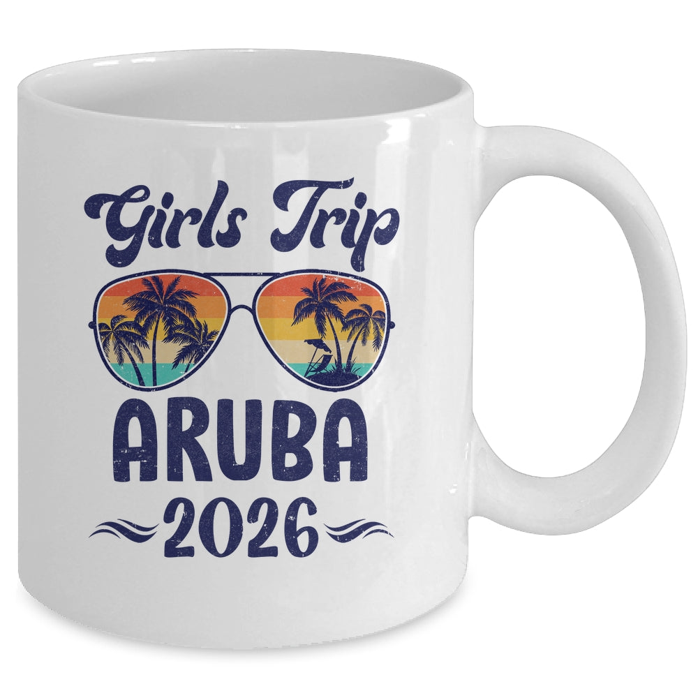 Aruba Girls Trip Beach Vacation 2026 Matching Group Mug | teecentury