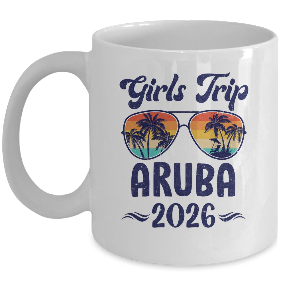 Aruba Girls Trip Beach Vacation 2026 Matching Group Mug | teecentury