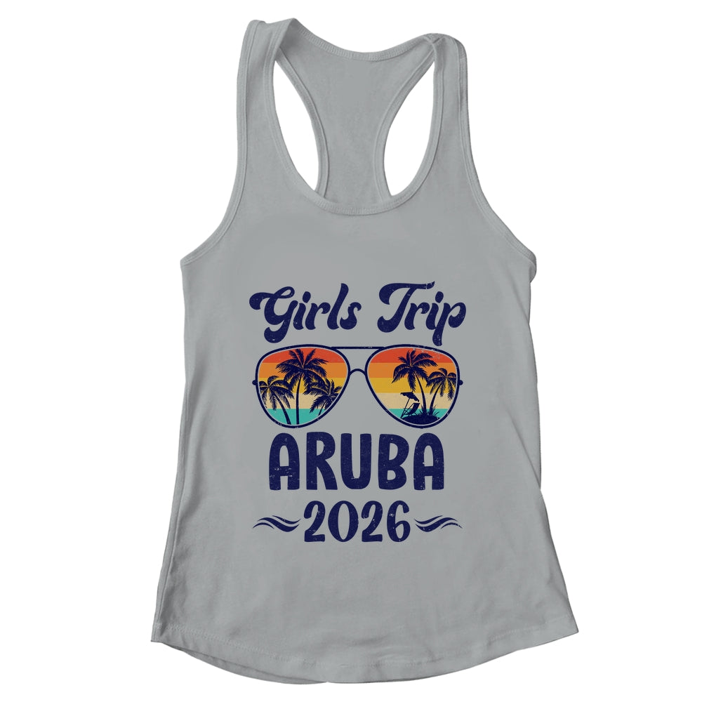 Aruba Girls Trip Beach Vacation 2026 Matching Group Shirt & Tank Top | teecentury