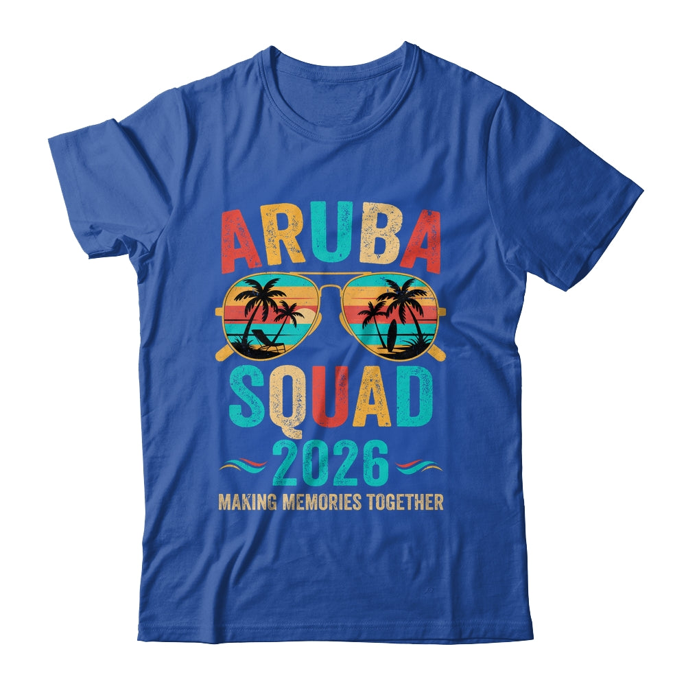 Aruba Vacation Squad 2026 Family Matching Vintage Shirt & Tank Top | teecentury