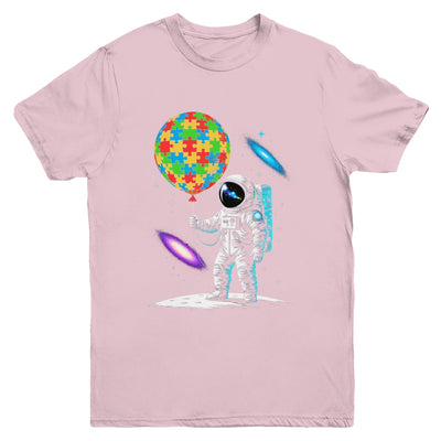 Astronaut Balloon Autism Awareness Space Autistic Kids Boys Youth Shirt | teecentury