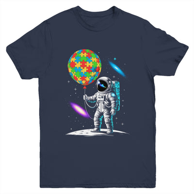 Astronaut Balloon Autism Awareness Space Autistic Kids Boys Youth Shirt | teecentury