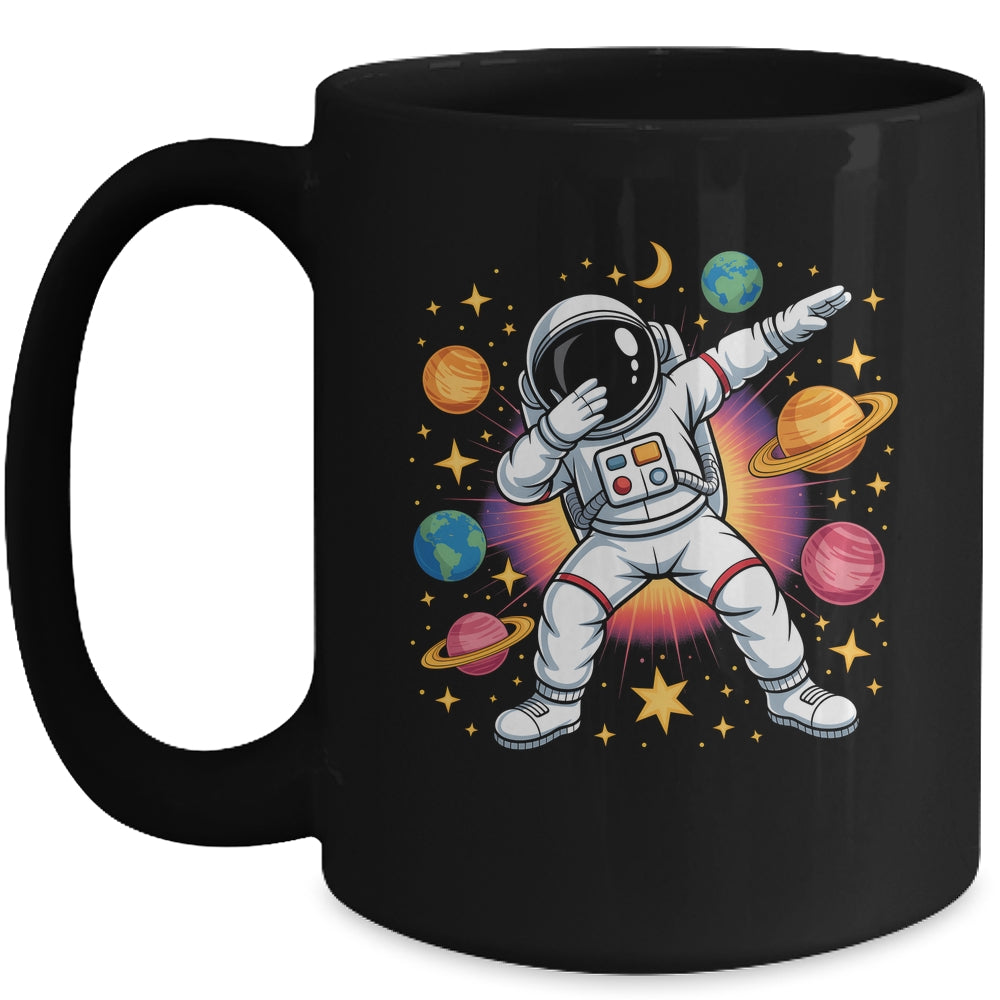 Astronaut Dabbing In Space Cosmic Galaxy Adventure Boy Girls Mug | teecentury