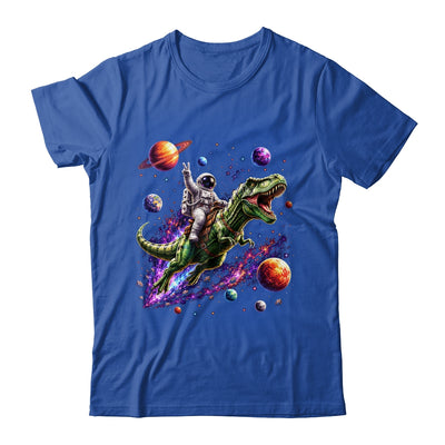 Astronaut Dinosaur T Rex Outer Space Science Galaxy Men Boy Shirt & Hoodie | teecentury