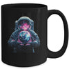 Astronaut Holding Planet Outer Space Galaxy Universe Science Mug | teecentury