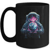 Astronaut Holding Planet Outer Space Galaxy Universe Science Mug | teecentury