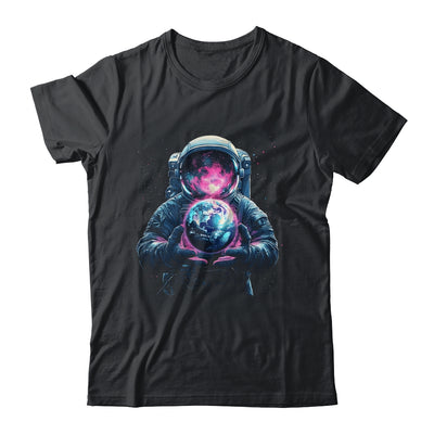 Astronaut Holding Planet Outer Space Galaxy Universe Science Shirt & Hoodie | teecentury