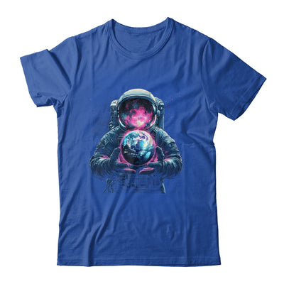 Astronaut Holding Planet Outer Space Galaxy Universe Science Shirt & Hoodie | teecentury