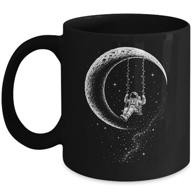 Astronaut Moon Swing Stars Outer Space Galaxy Men Astronomy Mug | teecentury