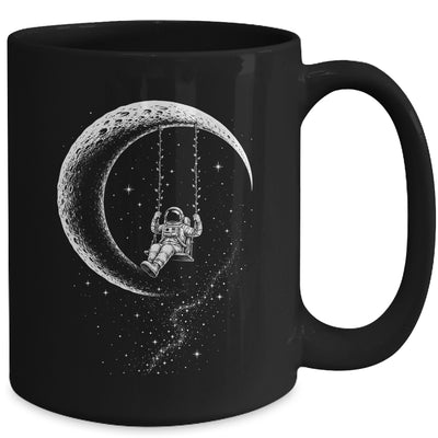 Astronaut Moon Swing Stars Outer Space Galaxy Men Astronomy Mug | teecentury