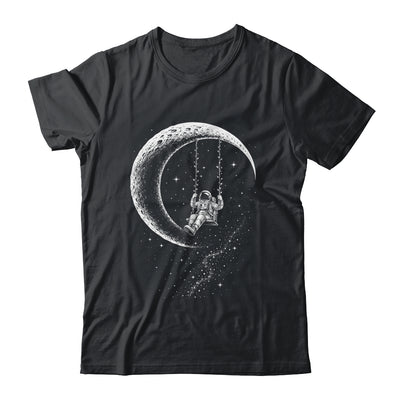 Astronaut Moon Swing Stars Outer Space Galaxy Men Astronomy Shirt & Hoodie | teecentury