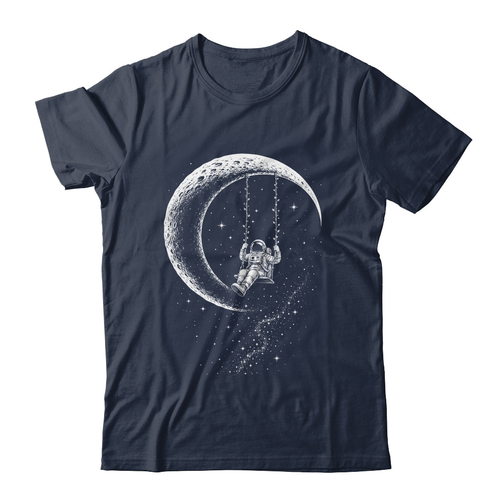 Astronaut Moon Swing Stars Outer Space Galaxy Men Astronomy Shirt & Hoodie | teecentury