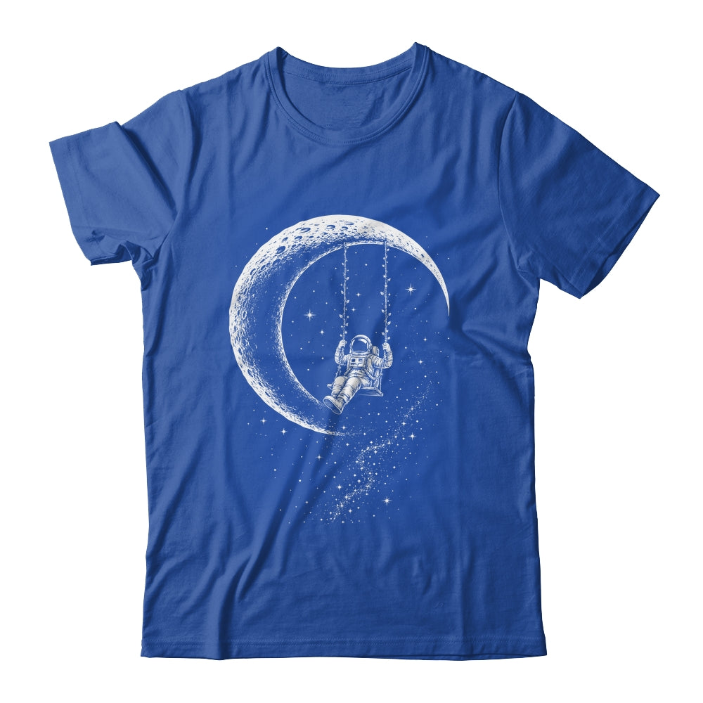 Astronaut Moon Swing Stars Outer Space Galaxy Men Astronomy Shirt & Hoodie | teecentury