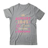 August 1945 80 Years Of Being Awesome Retro 80th Birthday Shirt & Tank Top | teecentury