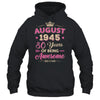 August 1945 80 Years Of Being Awesome Retro 80th Birthday Shirt & Tank Top | teecentury