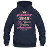 August 1945 80 Years Of Being Awesome Retro 80th Birthday Shirt & Tank Top | teecentury