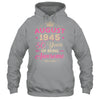 August 1945 80 Years Of Being Awesome Retro 80th Birthday Shirt & Tank Top | teecentury