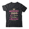 August 1960 65 Years Of Being Awesome Retro 65th Birthday Shirt & Tank Top | teecentury