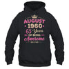 August 1960 65 Years Of Being Awesome Retro 65th Birthday Shirt & Tank Top | teecentury