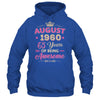 August 1960 65 Years Of Being Awesome Retro 65th Birthday Shirt & Tank Top | teecentury