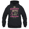 August 1970 55 Years Of Being Awesome Retro 55th Birthday Shirt & Tank Top | teecentury