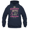August 1970 55 Years Of Being Awesome Retro 55th Birthday Shirt & Tank Top | teecentury
