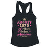 August 1975 50 Years Of Being Awesome Retro 50th Birthday Shirt & Tank Top | teecentury