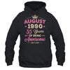 August 1990 35 Years Of Being Awesome Retro 35th Birthday Shirt & Tank Top | teecentury
