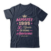 August 1995 30 Years Of Being Awesome Retro 30th Birthday Shirt & Tank Top | teecentury