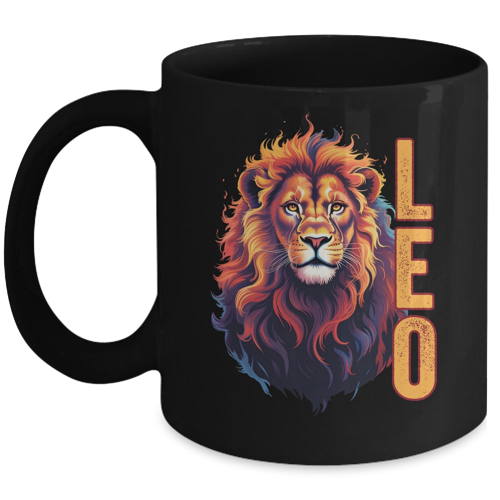 August Birthday Leo Lion Pride Graphic Mens Zodiac Sign Mug | teecentury