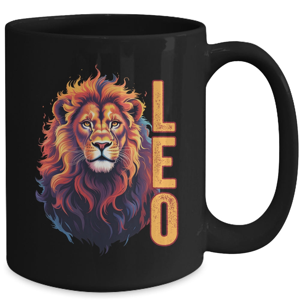 August Birthday Leo Lion Pride Graphic Mens Zodiac Sign Mug | teecentury