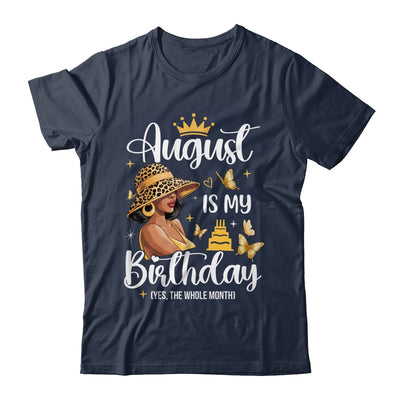 August Is My Birthday African American Woman Birthday Queen Shirt & Tank Top | teecentury