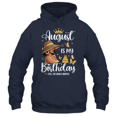 August Is My Birthday African American Woman Birthday Queen Shirt & Tank Top | teecentury