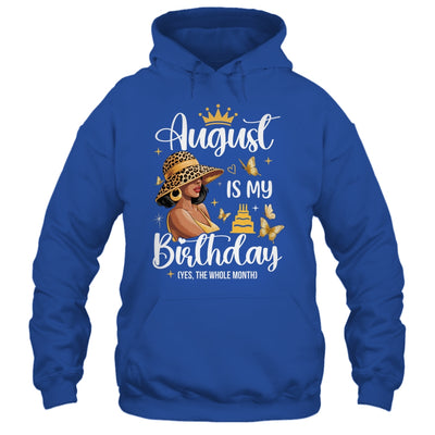 August Is My Birthday African American Woman Birthday Queen Shirt & Tank Top | teecentury