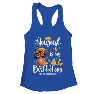 August Is My Birthday African American Woman Birthday Queen Shirt & Tank Top | teecentury