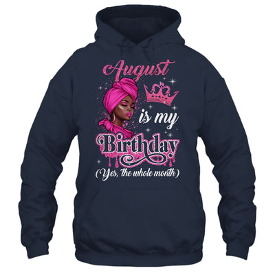August Is My Birthday African Black Women Birthday Queen Shirt & Tank Top | teecentury