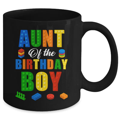 Aunt Birthday Boy Master Builder Building Bricks Blocks Mug | teecentury